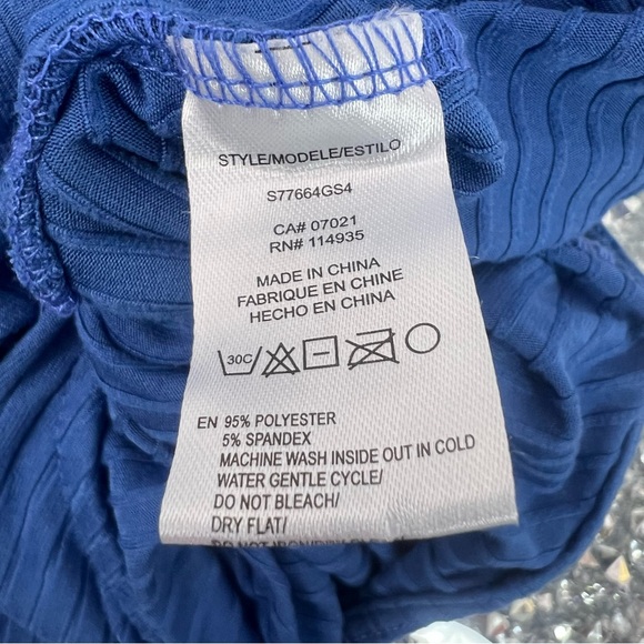 Rebel Sugar girls jumpsuit pants flared open side cutout Blue Ribbed Jumpsuit - Picture 14 of 16